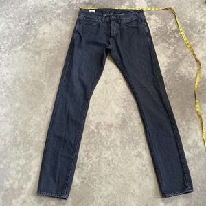 Benzak B01 BBD‎ Jeans Mens 31 Button Fly Skinny Leg Black Stone Cotton Portugal